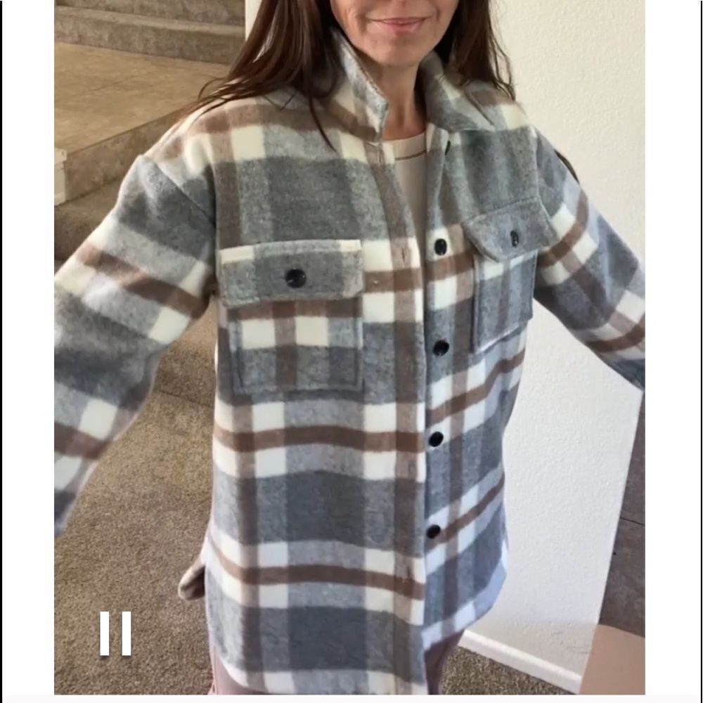 Plaid Oversized Flannel Shacket